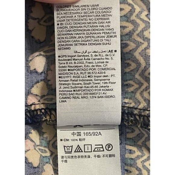 Old Navy Maxi Dress Flowy Long Womens Sz M Y2K 90s Geometric Multicolor Festival - Picture 6 of 9